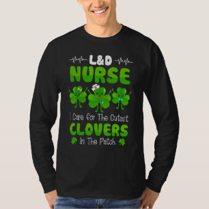 T-shirt Drôle L&d Nurse Irlandais Jour de la Saint Patrick