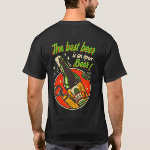 T-shirt Drôle La Meilleure Bière Est Une Bière Ouverte