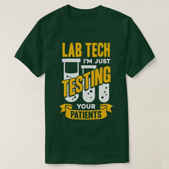T-shirt Drôle Lab Tech Laborician Technician Cadeau (Design devant)