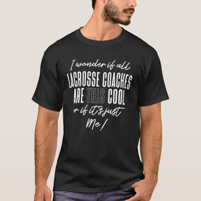 T-shirt Drôle Lacrosse Coach Cadeau (Devant)