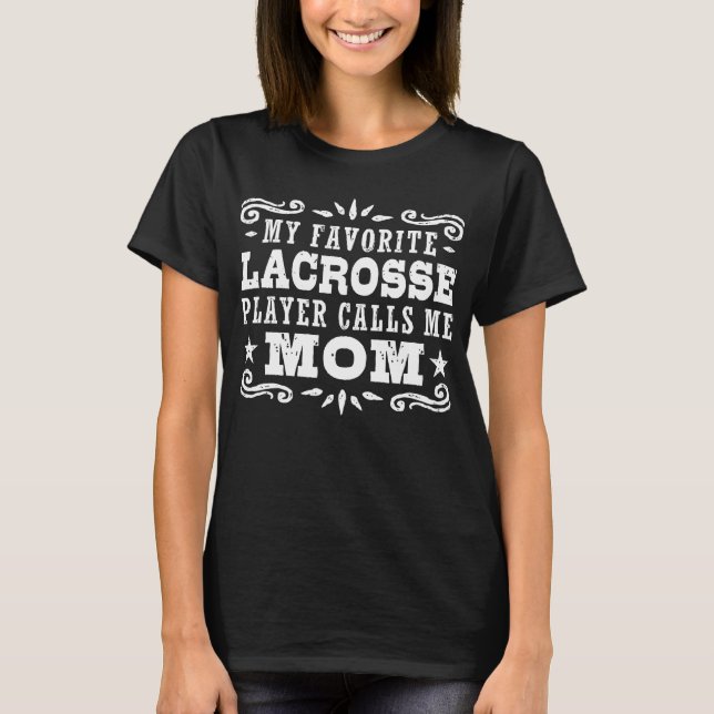 T-shirt drôle Lacrosse Maman (Devant)