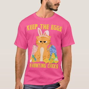 T-shirt Drôle lapin de Pâques Garder les oeufs que je chas