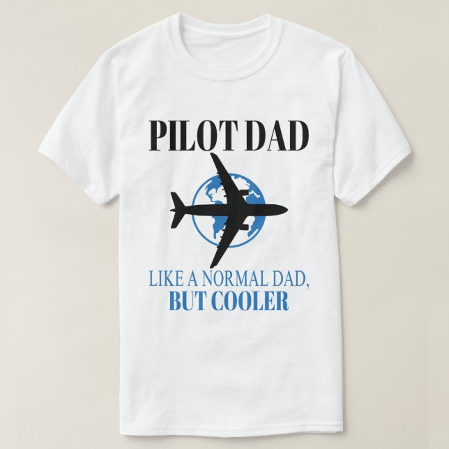 T-shirt Drôle L'Art Pilote Pour Papa Pilote Avion Avion (Design devant)