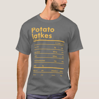 T-shirt Drôle latkes de pomme de terre grâces données nutr