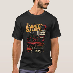T-shirt Drôle Le Motel du Chat Hanté Faucheur Sinistre Hal