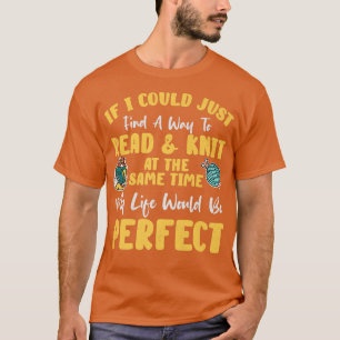 T-shirt Drôle Lecture et Knit livre Lover Tricot livre Rea