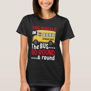 T-shirt Drôle Les ROUES Sur Le BUS Toddler Les Garçons Enf
