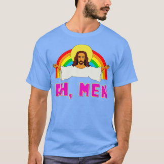 T-shirt Drôle LGBT Ah Homme Jésus Gay pride Arc-en-ciel