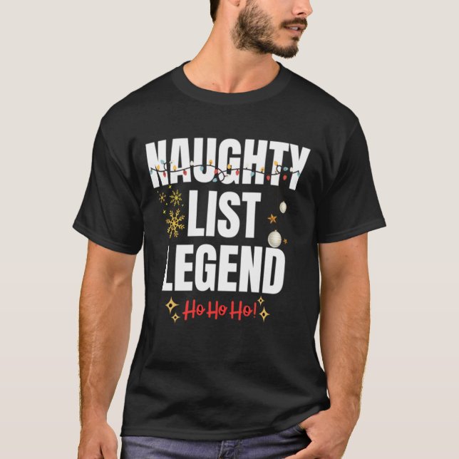 T-shirt Drôle liste de coquins (Devant)