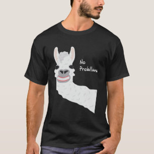 T-shirt Drôle Llama Alpaca Pas de Prob llama Cadeau Hommes