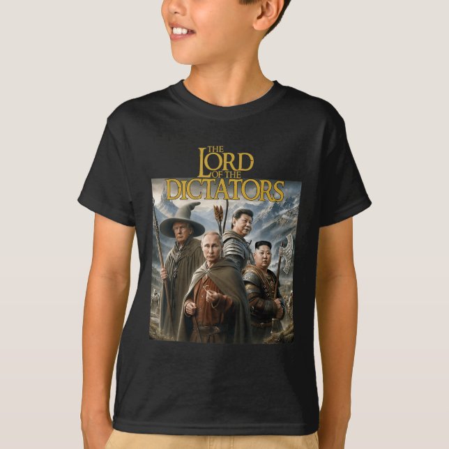 T-shirt Drôle Lord Dictatures Anti Poutine Trump Kim Jong- (Devant)