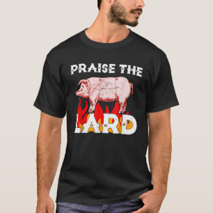 T-shirt Drôle LOUEZ LE LARD BBQ Holy Pig Artwork