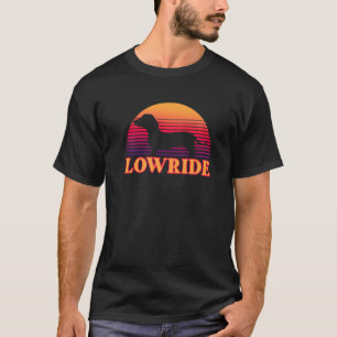 T-shirt Drôle Lowride Dachshund Wiener Saucisse Chien race