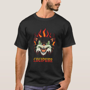 T-shirt Drôle Lucipurr Chat Démon Méchant Satanique Chaton