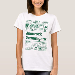 T-shirt Drôle Lucky Irlandais Shamrock Jour de la Saint Pa