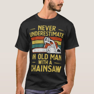 T-shirt Drôle Lumberjack Art Hommes Papa Chainsaw Arborist