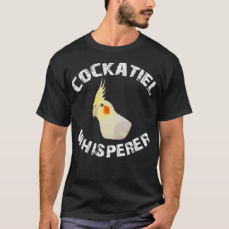 T-shirt Drôle Lutino Cockatiel Whisperer Parrot Bird