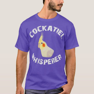T-shirt Drôle Lutino Cockatiel Whisperer Parrot Bird