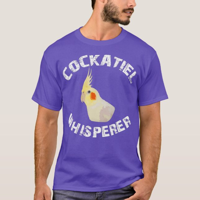 T-shirt Drôle Lutino Cockatiel Whisperer Parrot Bird (Devant)