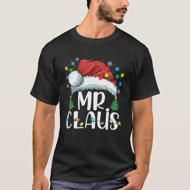 T-shirt Drôle M. Claus Père Noël Coupl correspondant (Devant)