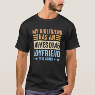 T-shirt Drôle Ma Petite Amie A Un Ami Génial Sarca