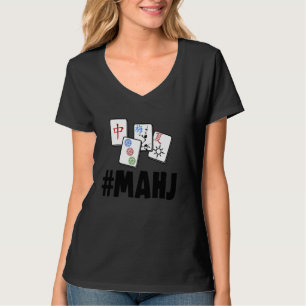 T-shirt Drôle Mahjong Tee Women Game