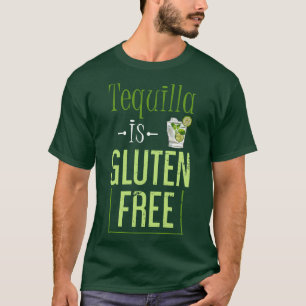 T-shirt Drôle Maladie coeliaque Cadeau Tequilla Gluten Gra