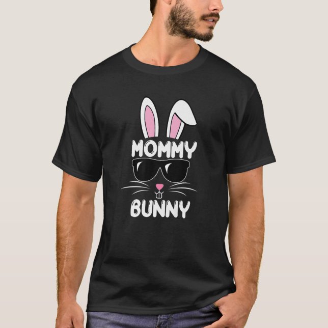 T-shirt Drôle maman lapin Famille de Pâques Correspondant  (Devant)