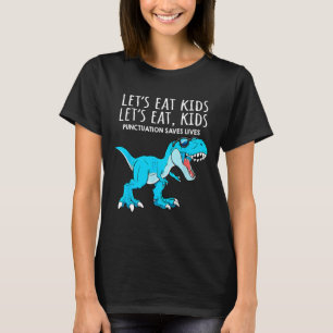 T-shirt Drôle Mangeons les Enfants Ponctuation Sauve des V