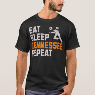 T-shirt Drôle Manger Dormir Tennessee Répéter Volunr State