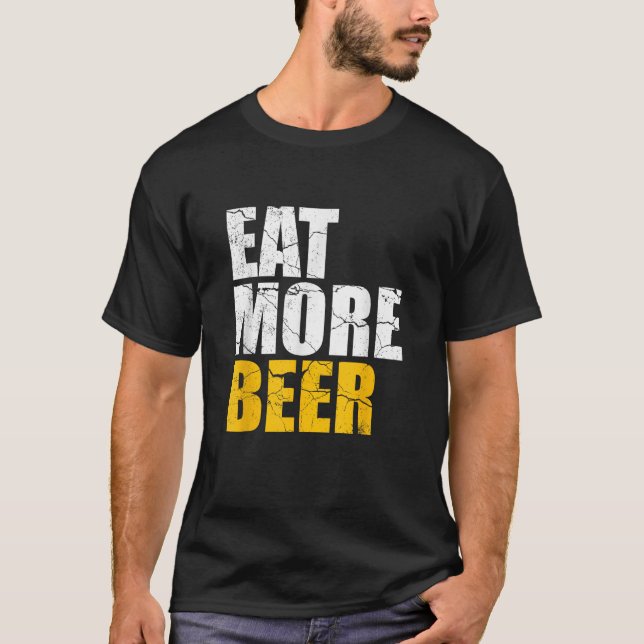 T-shirt Drôle Manger Plus De Bière Alcool Boisson Artisana (Devant)