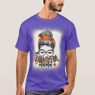 T-shirt Drôle Mangue Un Thankful Mama Automne Que