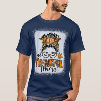 T-shirt Drôle Mangue Un Thankful Mama Automne Que
