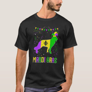 T-shirt Drôle Mardi Gras Berger Allemand Chien Papa Maman