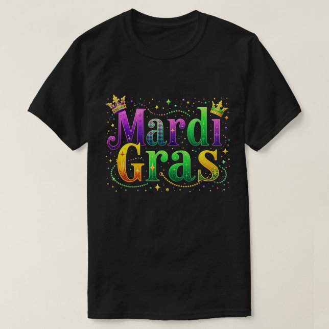 T-shirt Drôle Mardi Gras Parade Carnaval Hommes Femmes (Design devant)