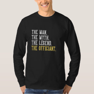 T-shirt Drôle Mariage Officier Tee Pour Hommes Ordainé Min