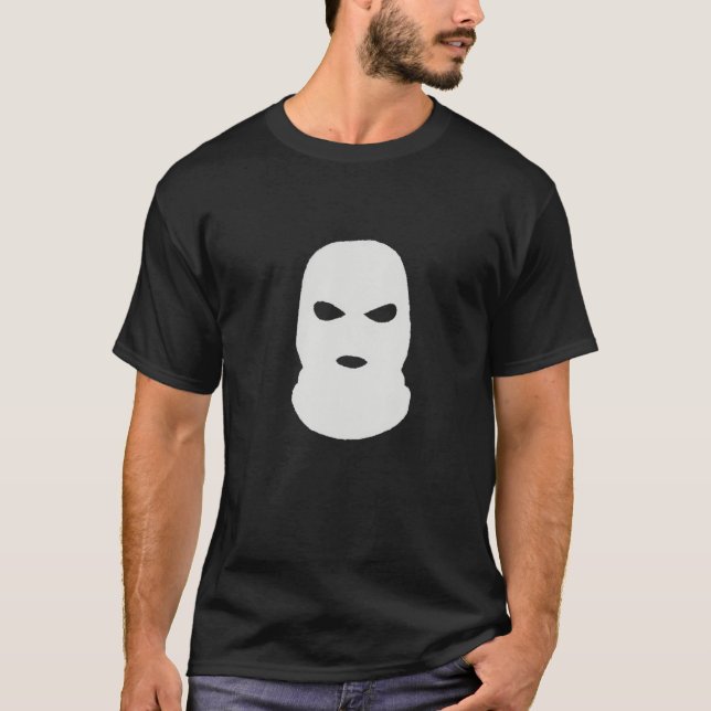 T-shirt Drôle Masque Goon Hiphop Ski Masque Thug Trending (Devant)