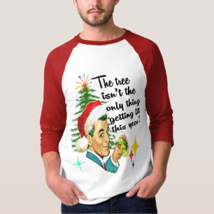 T-shirt Drôle MCM Homme Rétro Obtenir Lit Noël