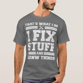 T-shirt Drôle Mécanique Papa Tee pour Homme Ce que je fais