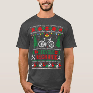 T-shirt Drôle Mécanique Vélo Vilain Chauffeurs de Noël