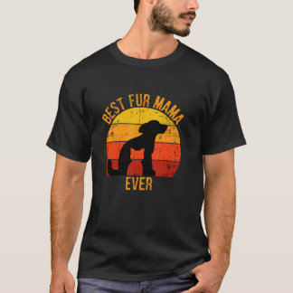 T-shirt Drôle Meilleure Fourrure Mama Jamais Vintage Retro