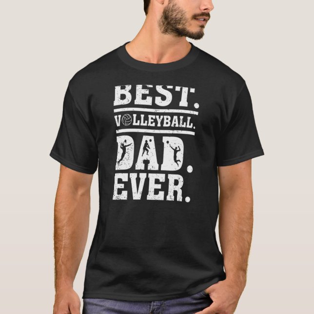 T-shirt Drôle meilleure volleyball papa jamais Fête des pè (Devant)