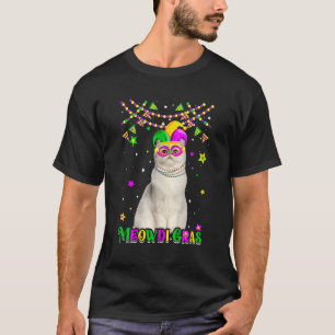 T-shirt Drôle Meowdi Gras Chat Persan Carnaval Mardi Gras 