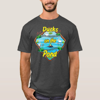 T-shirt Drôle mignon baseball Dit Canards sur le canapé de