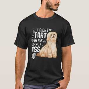 T-shirt Drôle mignon Chien Havanais Ne pique pas l'airain