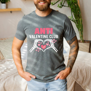 T-shirt Drôle mignon Coeur solitaire Anti Saint Valentin C