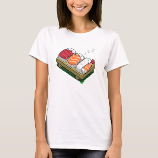T-shirt drôle mignon de femmes somnolentes de