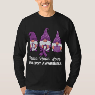 T-shirt Drôle mignon Gnomes Paix espoir amour épilepsie