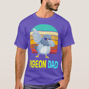 T-shirt Drôle mignon Pigeon Papa Papa Papa Papa Père Cadea