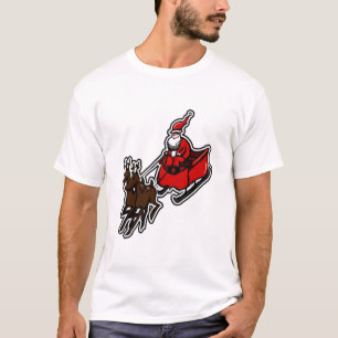 T-shirt Drôle, Mignonne Et Belle Caricature Du Père Noël T